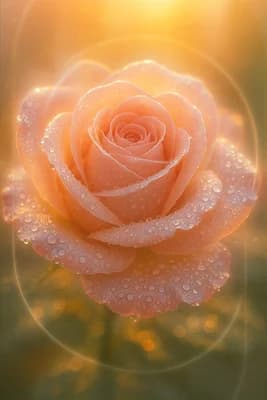 Dew‑Kissed Rose Glow wallpaper thumbnail