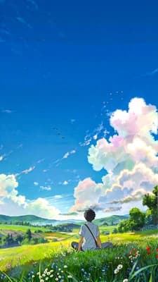 Peaceful Anime Landscape wallpaper thumbnail