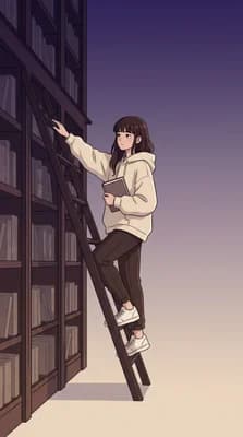 Library Ladder Reader wallpaper thumbnail