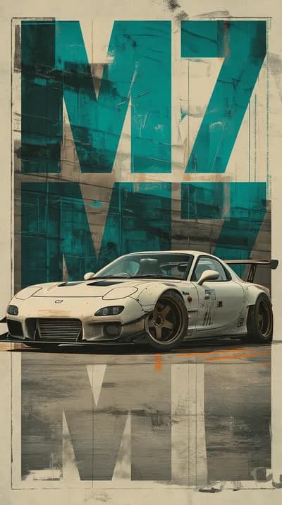 Mazda RX 7 by Pixel Pulse