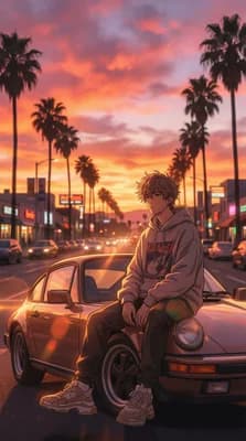 Sunset City Boy wallpaper thumbnail
