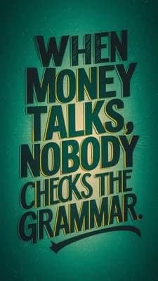 when money talks nobody checks the grammer wallpaper thumbnail