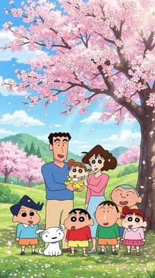Shinchan with Friends and Family wallpaper thumbnail