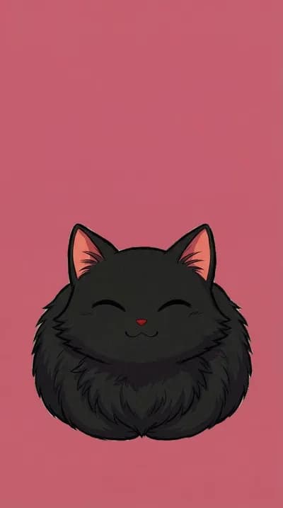 Cat loafing with closed eyes wallpaper thumbnail
