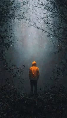 Lonely Man In Fog wallpaper thumbnail