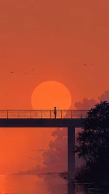 Sunset Bridge Walk wallpaper thumbnail