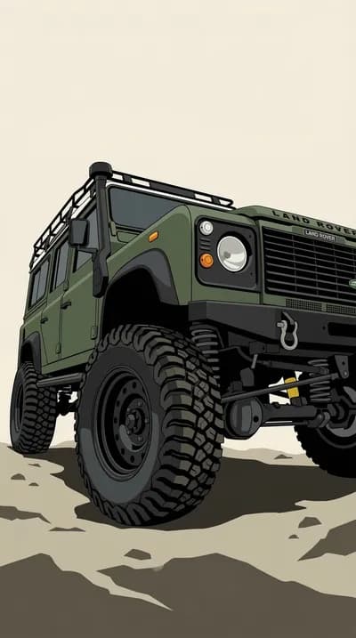 Military Land Rover by pixel pulse wallpaper thumbnail