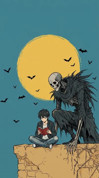 Boy Reading Book & Entity Sitting wallpaper thumbnail