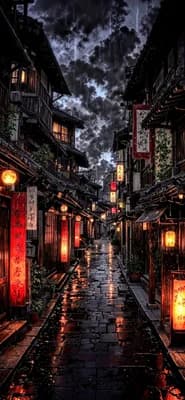 Rainy Neon Alley wallpaper thumbnail