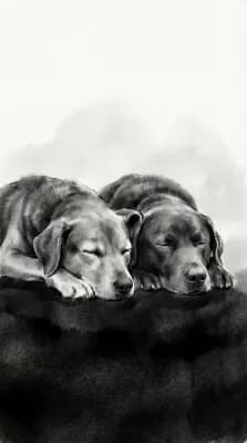 B&W Illustration wallpaper thumbnail