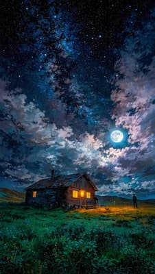 Starry Night Scene wallpaper thumbnail