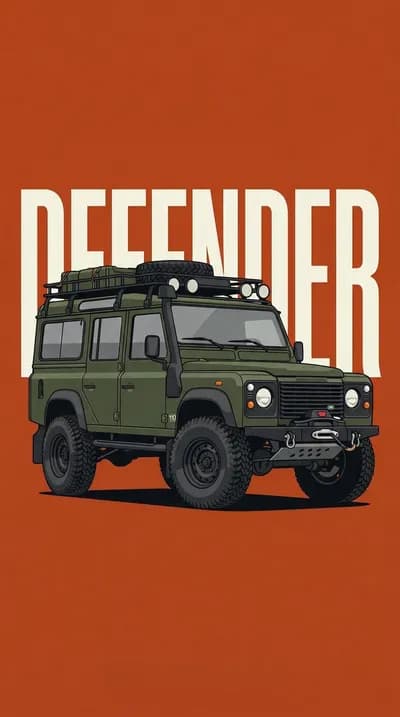 Green  Land Rover Defender wallpaper thumbnail