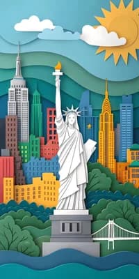 Paper Cut New York City wallpaper thumbnail