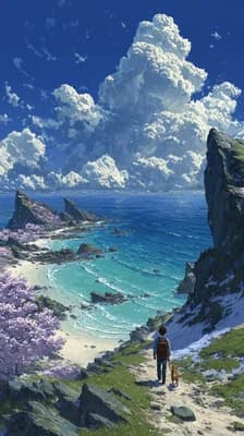 Coastal Wanderlust wallpaper thumbnail