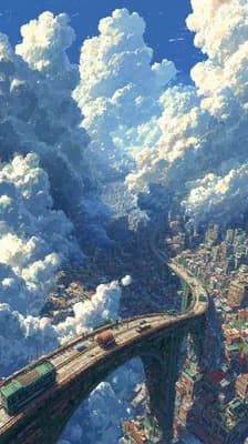 City Above Clouds wallpaper thumbnail