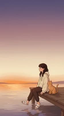Sunset Pier Companion wallpaper thumbnail