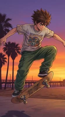 Sunset Skate Session wallpaper thumbnail
