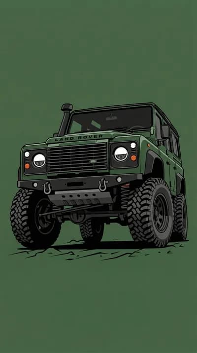 Green Land Rover Off-Road Adventure wallpaper thumbnail