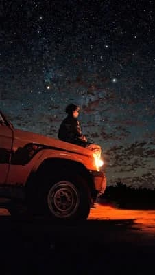 Stargazing At Night wallpaper thumbnail