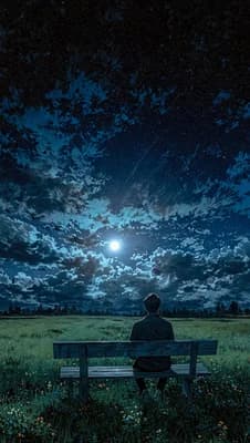 Moonlit Night Scene wallpaper thumbnail