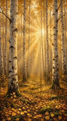 Golden Forest Glow wallpaper thumbnail