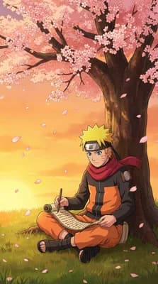 Naruto Under Sakura wallpaper thumbnail