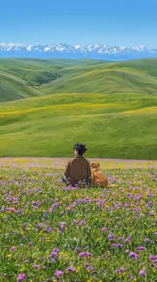 Peaceful Mountain Scene wallpaper thumbnail