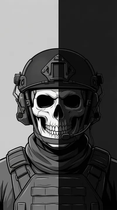 COD Military Skull wallpaper thumbnail