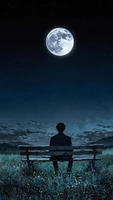 Moonlit Night Scene wallpaper thumbnail