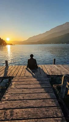 Pier Sunset Serenity wallpaper thumbnail