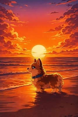 Sunset Dog Beach wallpaper thumbnail