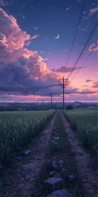 Pastel Country Road wallpaper thumbnail