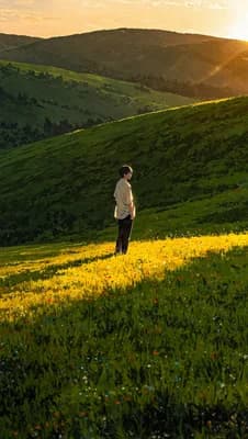 Sunset Hill Solitude wallpaper thumbnail