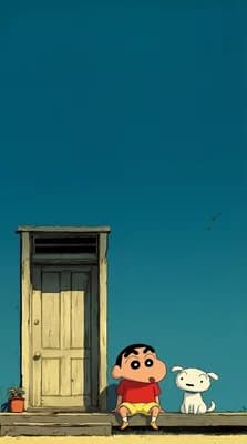 Shinchan with Doggy wallpaper thumbnail