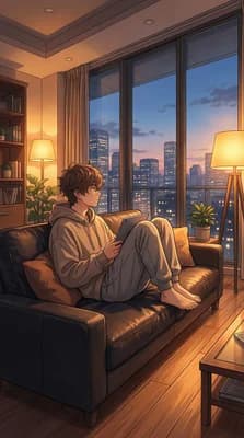 Cozy City Evening wallpaper thumbnail