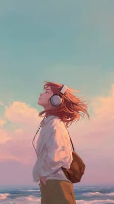 Serene Beach Moment wallpaper thumbnail