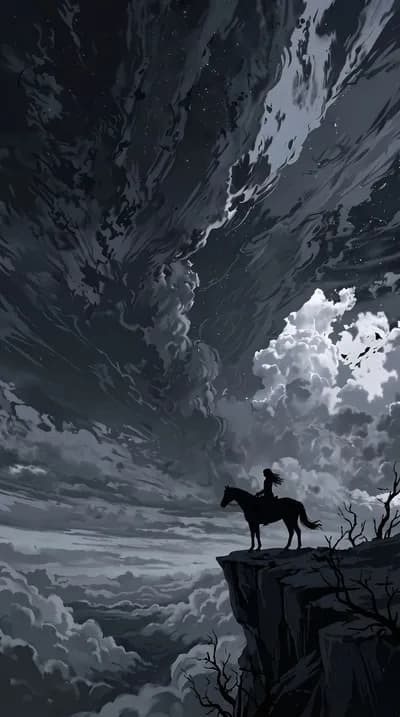 Rider on the Edge of Clouds wallpaper thumbnail