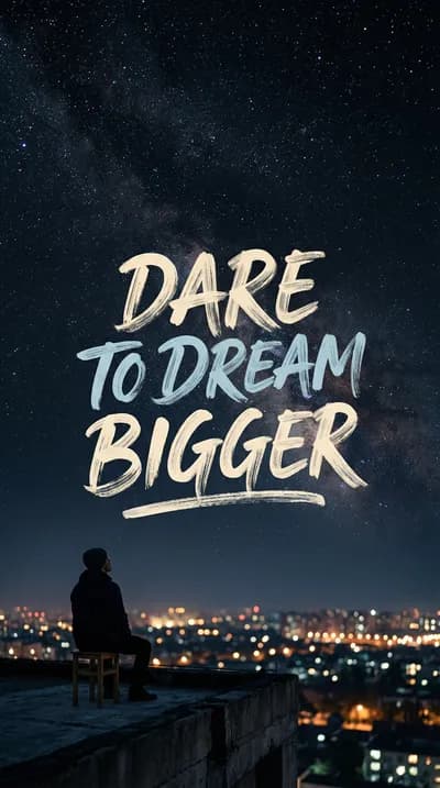 Dare to Dream Bigger wallpaper thumbnail