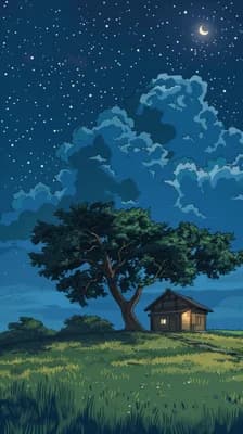 Peaceful Night Scene wallpaper thumbnail