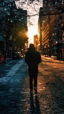 City Solitude Walk wallpaper thumbnail