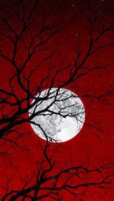 Crimson Moon Tree wallpaper thumbnail