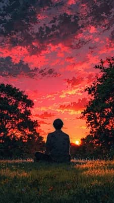 Peaceful Sunset Moment wallpaper thumbnail