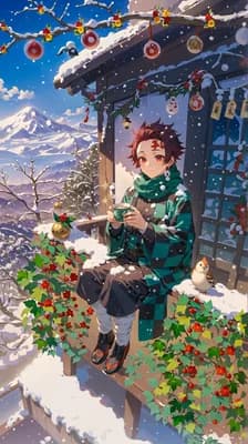 Winter Anime Scene wallpaper thumbnail