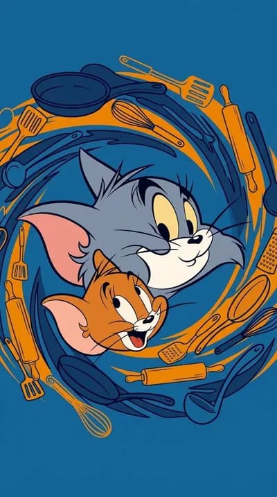 Tom & Jerry Kitchen Fun wallpaper thumbnail