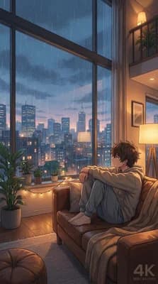 Rainy City Nights wallpaper thumbnail