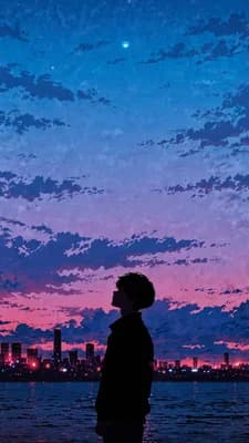 City Sunset Silhouette wallpaper thumbnail