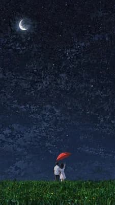 Crescent Night Sky wallpaper thumbnail