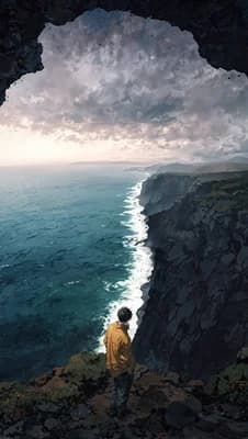 Cliffside Solitude wallpaper thumbnail