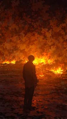 Blazing Dark Night wallpaper thumbnail