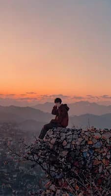 Lonely Sunset Moment wallpaper thumbnail